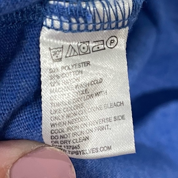 Tipsy Elves Womens Tank Top Blue Meowica Cat Graphic Lightweight 4th of Size M - Picture 5 of 7